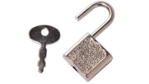 padlock and key